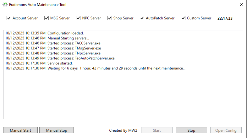 Eudemons Auto Maintenance Tool